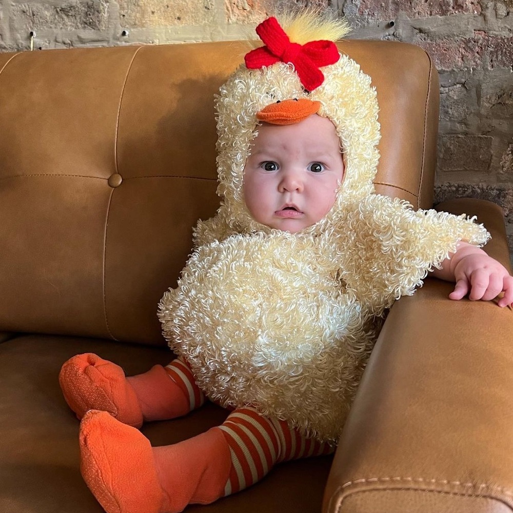Children’s Place Baby Duck Costume with leggings  Size 6-12 months